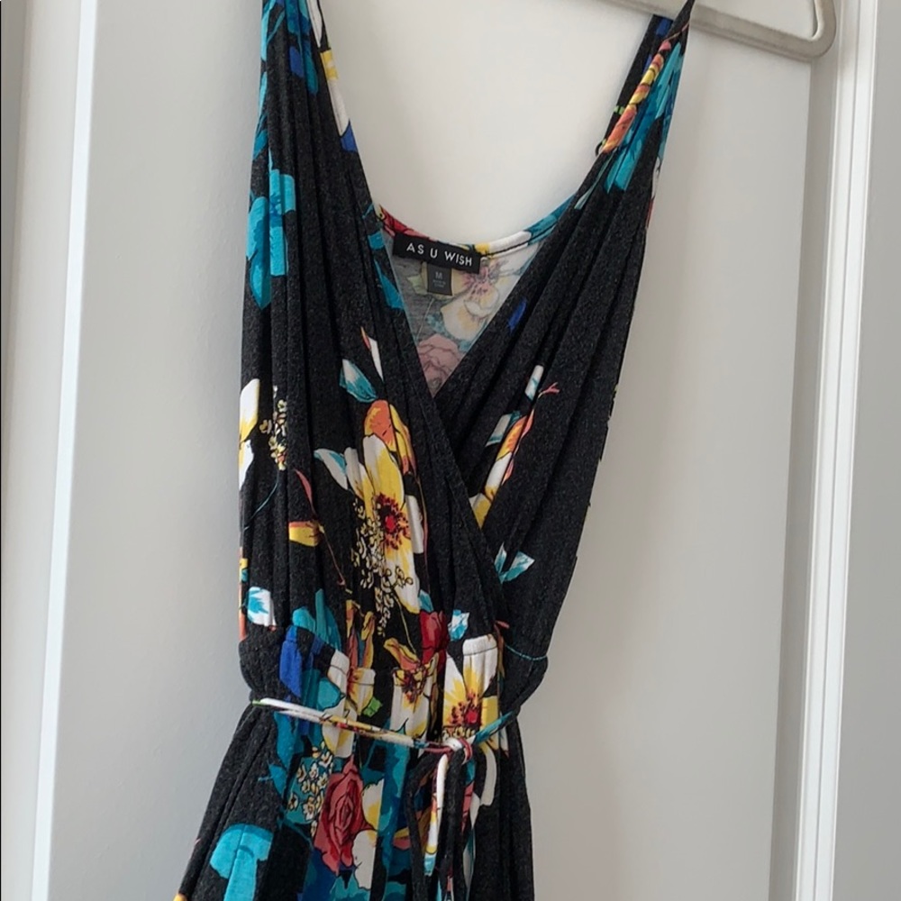 Floral jump suit